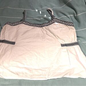 Old Navy White Blue Stitched Camisole